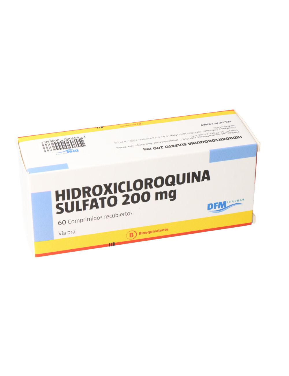 HIDROXICLOROQUINA SULFATO 200 MG 60 COMPRIMIDOS BIOEQUIVALENTE CENABAST