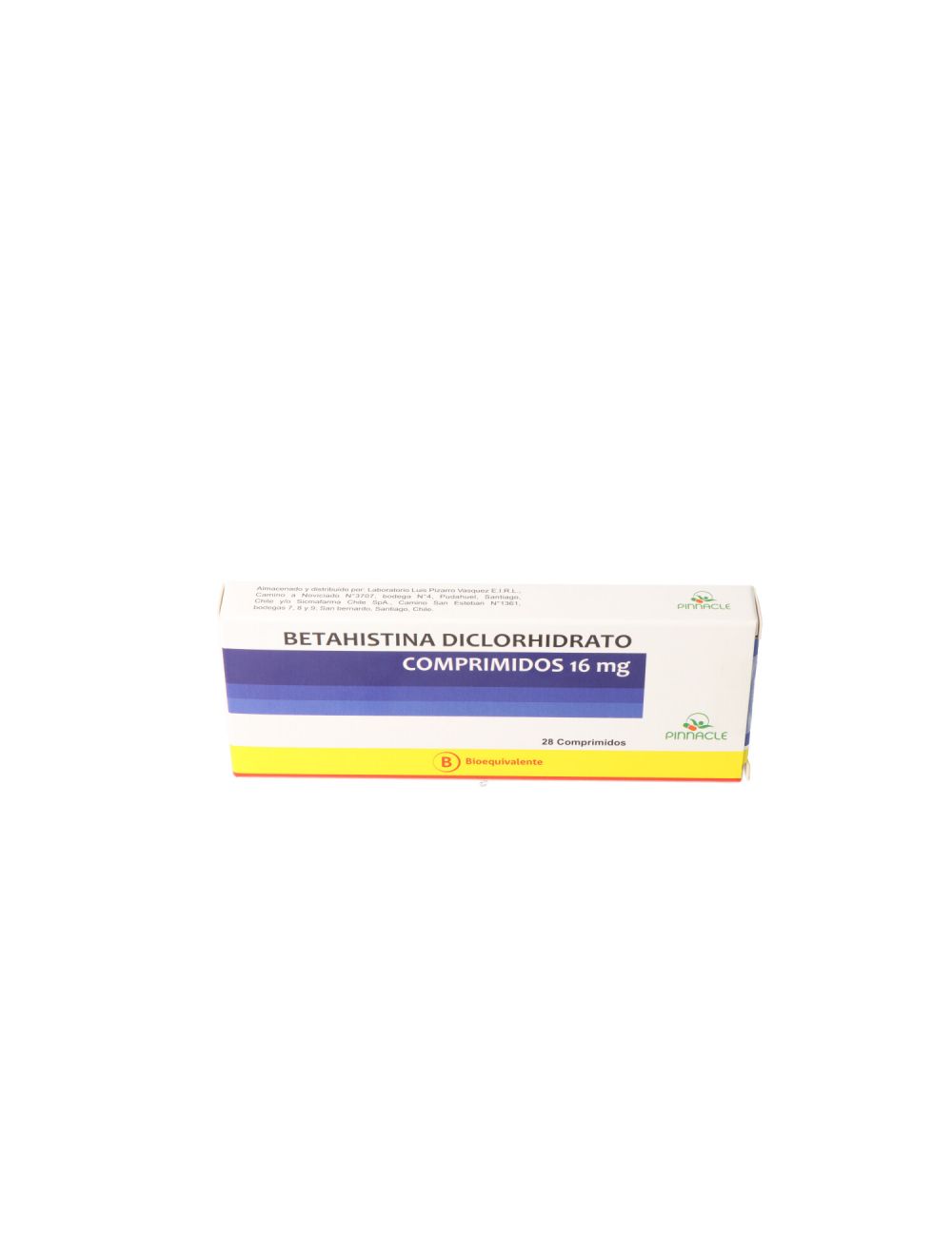 BETAHISTINA 16 MG POR 30 COMPRIMIDOS BIOQUIVALENTE CENABAST