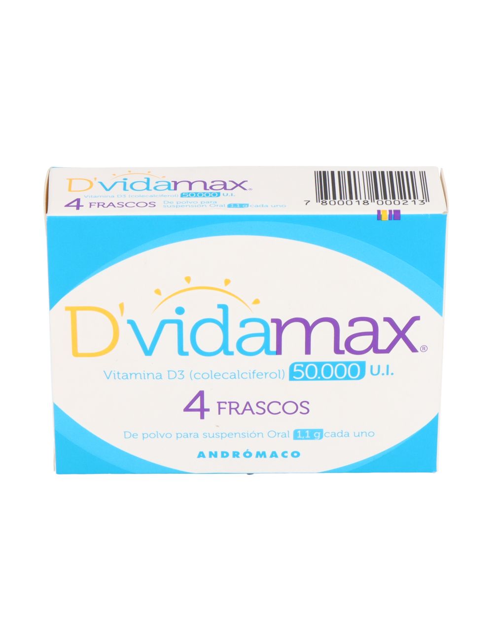 DVIDAMAX VITAMINA D-3 50.000 UI POLVO PARA SUSPENSIÓN ORAL 1.1 GR 4 ...