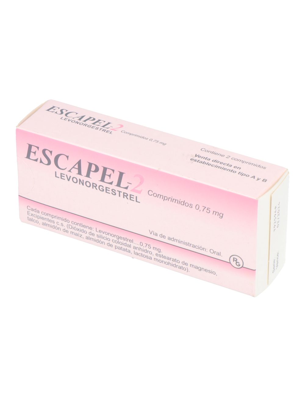 ESCAPEL-2 LEVONORGESTREL 0.75 MG 2 COMPRIMIDOS LAB.GEDEON RICHTER