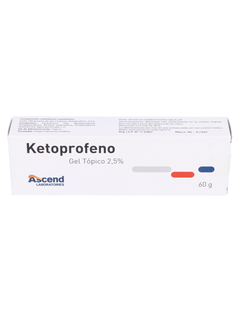 KETOPROFENO GEL 25% 60 GRAMOS  ASCEND