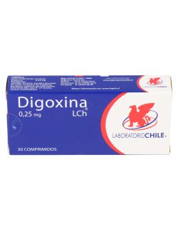 DIGOXINA 0.25 MG 30 COMPRIMIDOS LABORATORIO CHILE