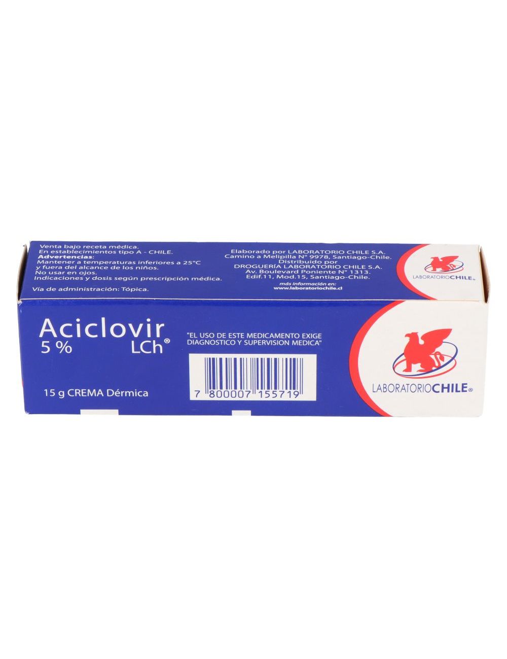 ACICLOVIR CREMA 5% 15 GR LABORATORIO CHILE